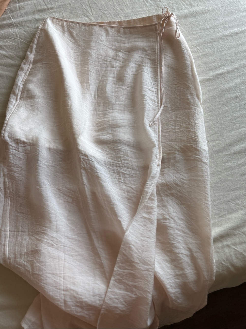 Anthropologie Pale Blush Wrap Maxi Skirt